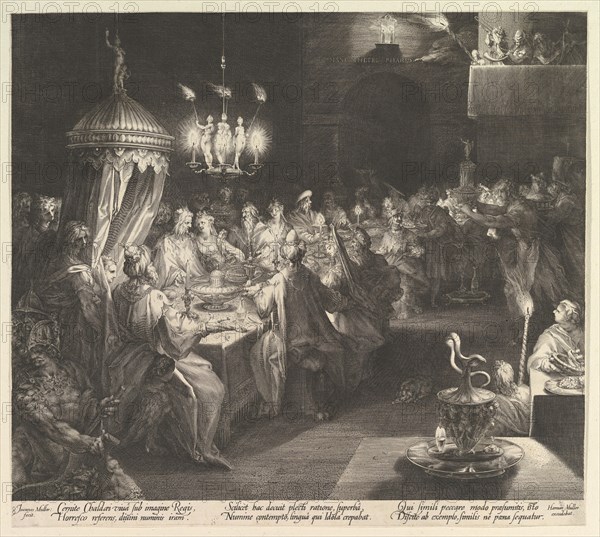 Balthazar's Feast, ca. 1624. Creator: Jan Muller.