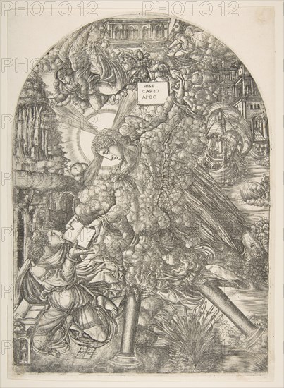 The Angel Gives Saint John the Book to Eat, from the Apocalypse.n.d. Creator: Jean Duvet.