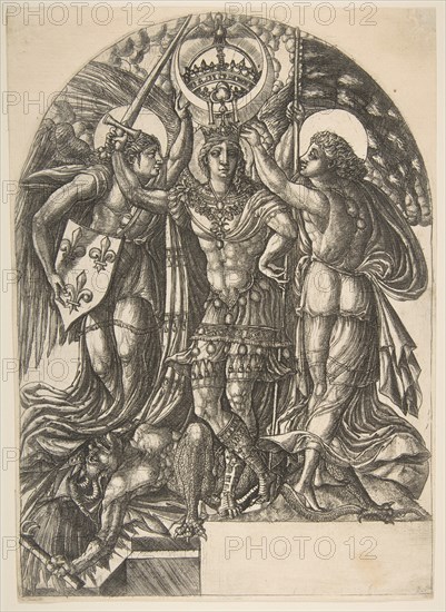 Henri II, King of France, Between France and Fame, ca. 1548. Creator: Jean Duvet.