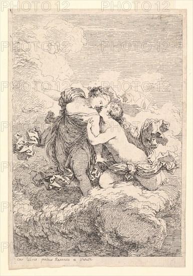 Mythological Scene, possibly Diana Seducing Callisto, ca. 1764. Creator: Jean-Honore Fragonard.