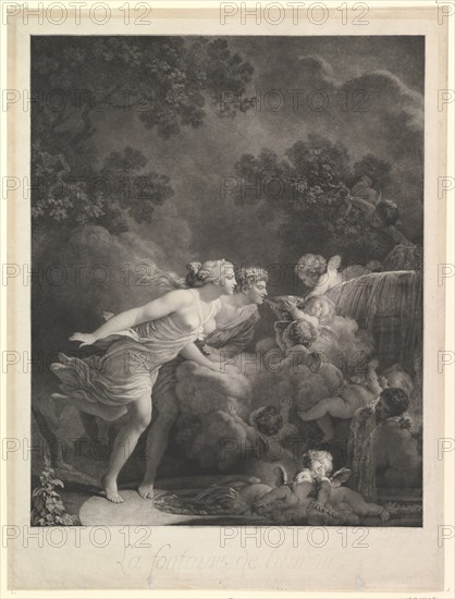 La Fontaine d'Amour, 1785. Creator: Nicolas-Francois Regnault.