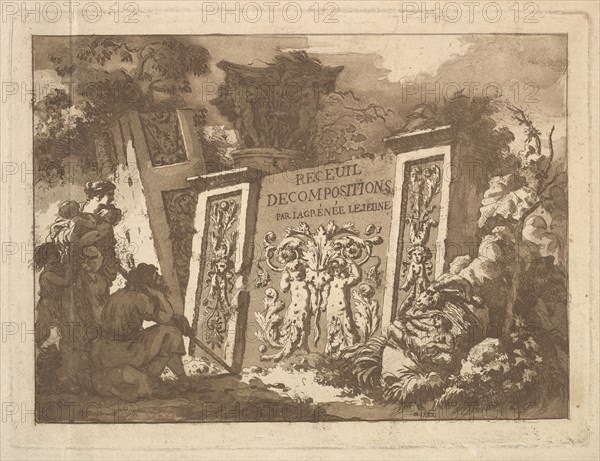 Frontispiece, from Recueil de Compositions par Lagrenée Le Jeune