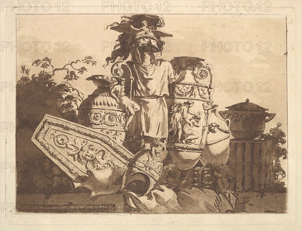 Composition with antiquities, from Recueil de Compositions par Lagrenée Le Jeune