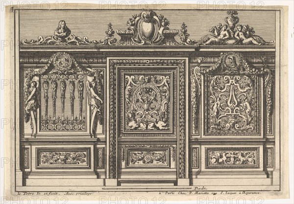 Design for a Choir Screen with Two Variants, from: Clôtures de chapelles, 17th century. Creator: Jean le Pautre.