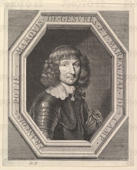 Francois Potier, marquis de Gesvres, marechal de camp. Creator: Jean Morin.