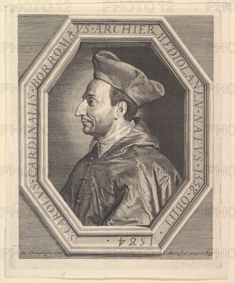 Saint Charles Borromee, cardinal et archeveque de Milan. Creator: Jean Morin.