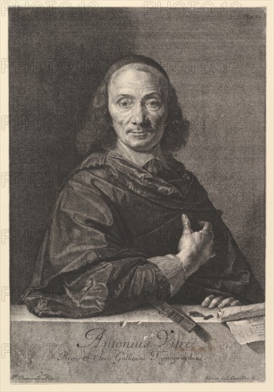 Antoine Vitre, typrographe du roi. Creator: Jean Morin.