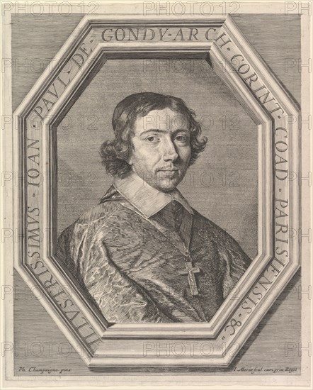 Jean-Francois-Paul de Gondy, coadjuteur de l'archeveque de Paris, futur cardinal de Retz. Creator: Jean Morin.