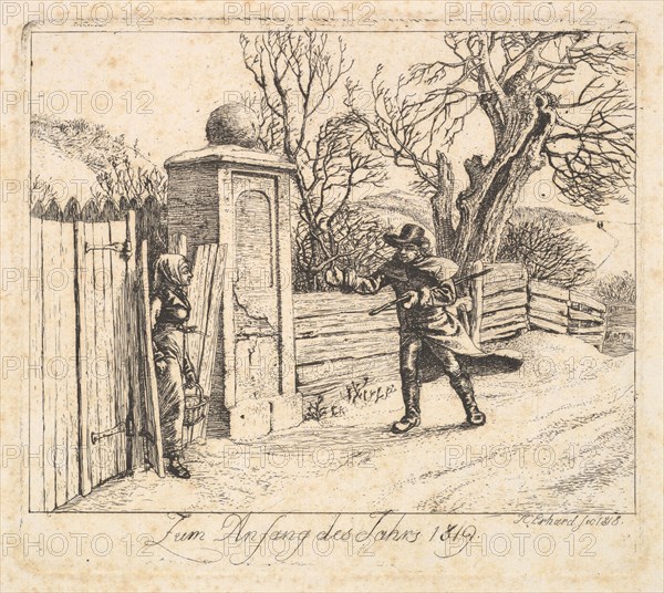 Winter Landscape, 1818. Creator: Johann Christian Erhard.