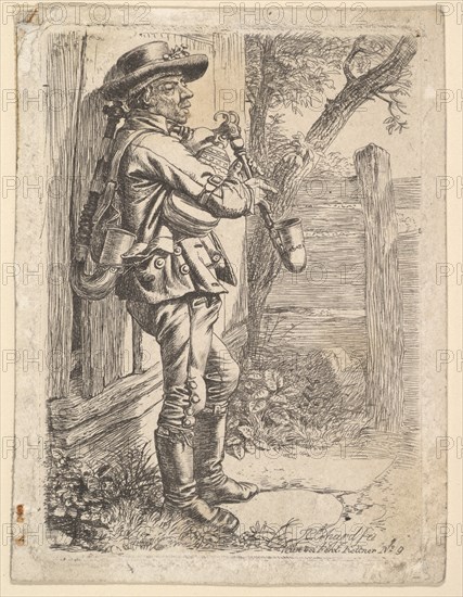 The Bagpiper, 1819. Creator: Johann Christian Erhard.