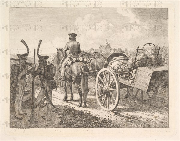 A Russian Mobile Forge, 1815. Creator: Johann Christian Erhard.