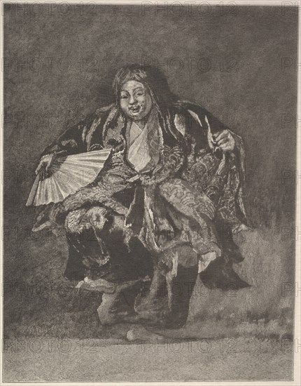 Noh Dancer, ca. 1886. Creator: John La Farge.