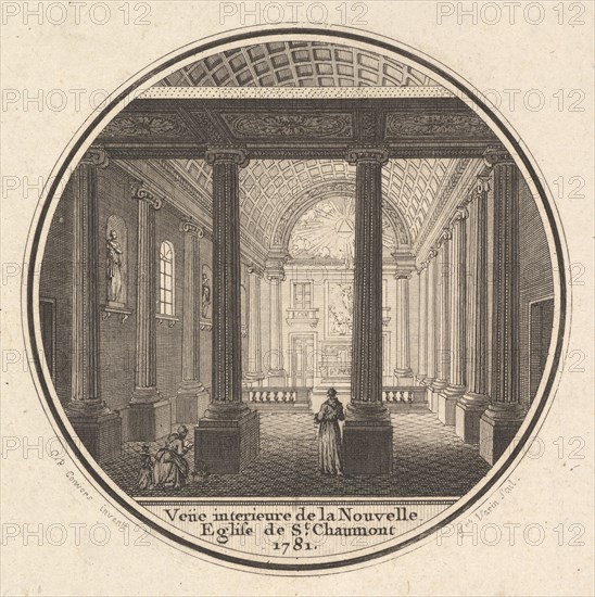 Print of the Reverse of the Portrait Medal of Fortunée-Marie d'Est, Princesse de Conti wit..., 1781. Creator: Joseph Varin.