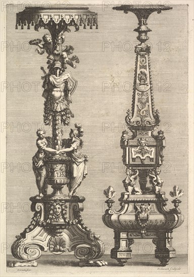 Two Torchères, 1692. Creator: Juan Dolivar.