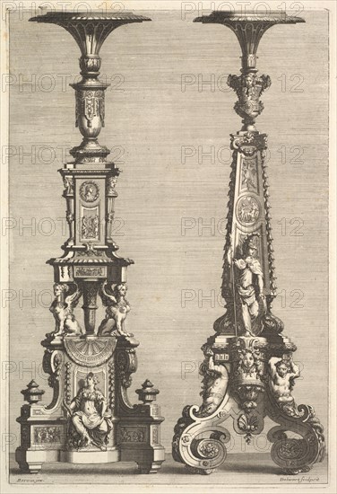 Two Torchères, 1692. Creator: Juan Dolivar.