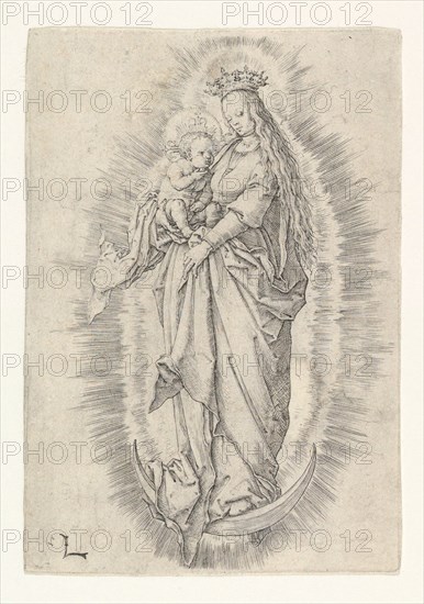 The Crowned Virgin With Child in Glory, ca. 1512. Creator: Lucas van Leyden.