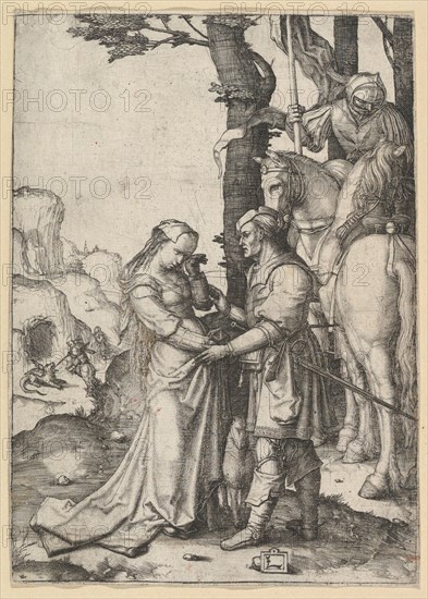 St. George Liberating the Princess, ca. 1508. Creator: Lucas van Leyden.