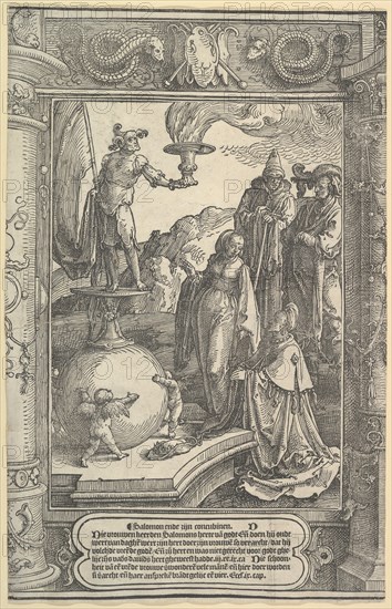 Solomon's Idolatry [I Kings, 11:1-8], ca. 1517. Creator: Lucas van Leyden.
