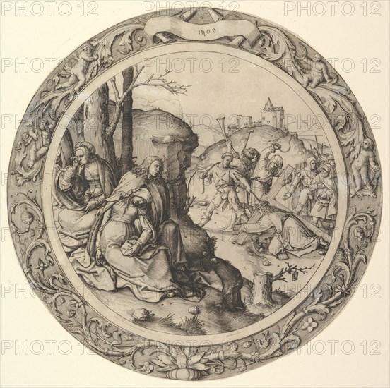 Christ Carrying the Cross, from the Circular Passion, 1509. Creator: Lucas van Leyden.