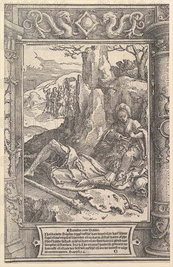 Samson and Delilah, ca. 1517. Creator: Lucas van Leyden.