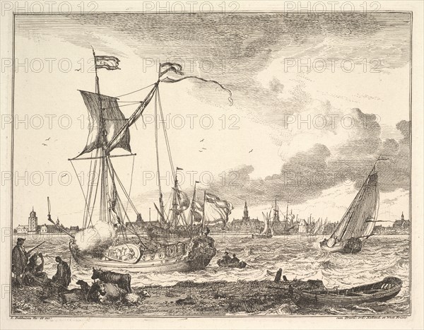 Harbor Scene. Creator: Ludolf Backhuysen I.