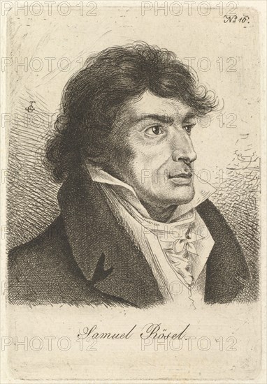 Portrait of Johann Gottlieb Samuel Rösel. Creator: Ludwig Emil Grimm.
