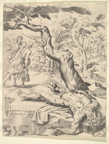 The Parable of the Good Samaritan, 1549. Creator: Dirck Volkertsen Coornhert.