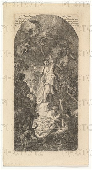 St. James the Greater Preaching, ca. 1764. Creator: Martin Johann Schmidt.