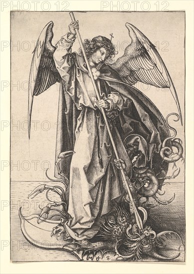 St. Michael, ca. 1435-1491. Creator: Martin Schongauer.
