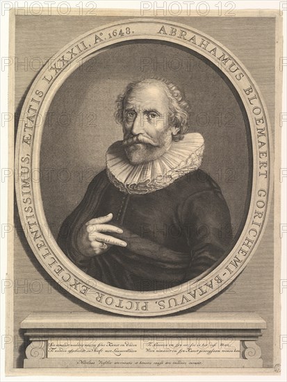 Portrait of Abraham Bloemaert, 17th century. Creator: Nicolas Visscher.