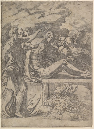 Entombment, ca. 1527-30. Creator: Parmigianino.