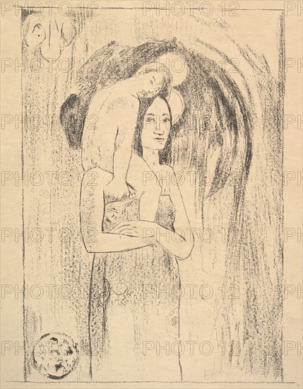 la Orana Maria, 1894-95. Creator: Paul Gauguin.