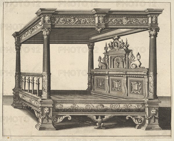 Canopy Bed from 'Verscheyden Schrynwerck