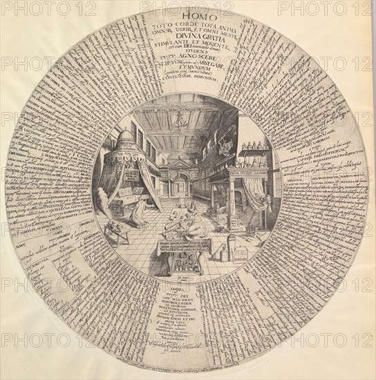 The Alchemist's Laboratory from Heinrich Khunrath, Amphiteatrum sapientiae aeternae.n.d. Creator: Attributed to Peter van der Doort