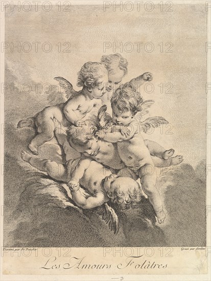 Children playing, 1750. Creator: Pierre Alexandre Aveline.