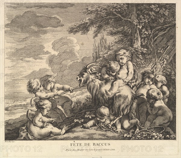 The Feast of Bacchus, ca. 1738. Creator: Pierre Alexandre Aveline.