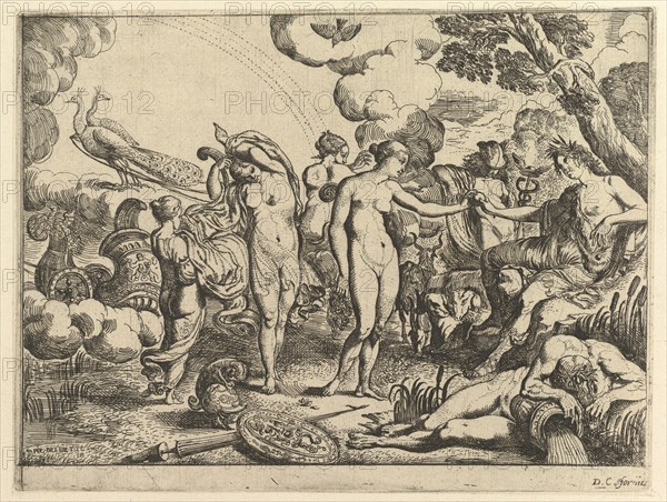 Judgment of Paris, 1610-42. Creator: Pierre Brebiette.