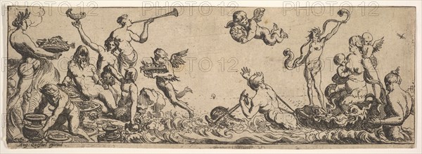 Neptune and Amphitrite, 1615-42. Creator: Pierre Brebiette.