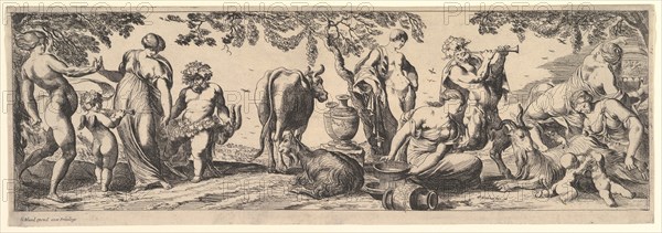 Bacchanal, 1615-42. Creator: Pierre Brebiette.