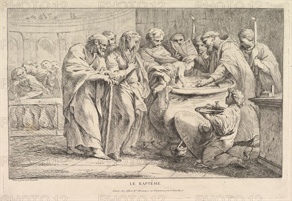 The Baptism, ca. 1734. Creator: Pierre Charles Tremolieres.