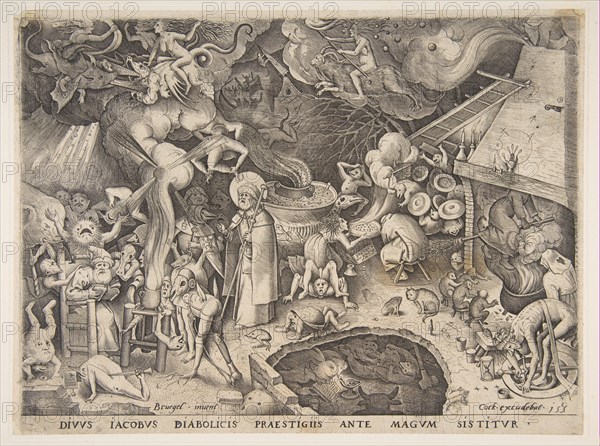 St. James and the Magician Hermogenes from The Story of the Magician Hermogenes, 1565. Creator: Pieter van der Heyden.