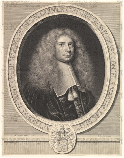 Portrait of the Marquis du Mesnilgarnier, 17th century. Creator: Pierre Lombart.