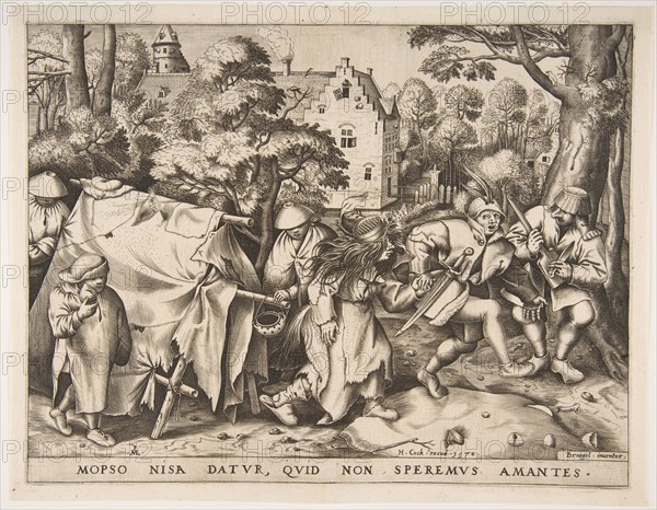 The Dirty Bride or the Marriage of Mopsus and Nisa, 1570. Creator: Pieter van der Heyden.