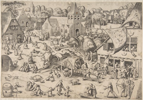 The Kermis at Hoboken, ca. 1559. Creator: Frans Hogenberg.