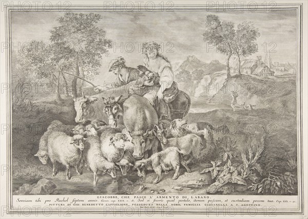 Jacob tending Laban's flock