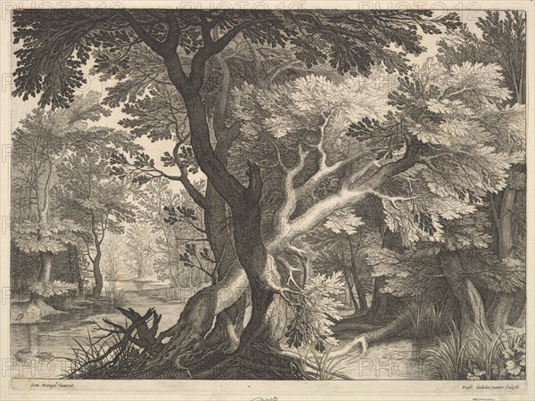 Wooded landscape. Creator: Raphael Sadeler.