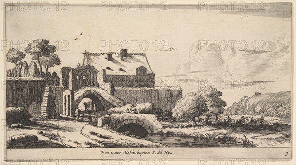 A Water Mill near St. Denis, 17th century. Creator: Reinier Zeeman.