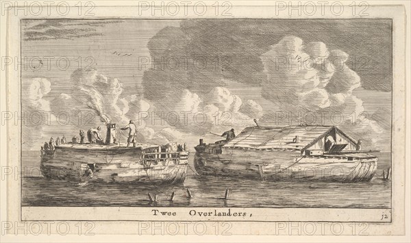 Twee Overlanders, 17th century. Creator: Reinier Zeeman.