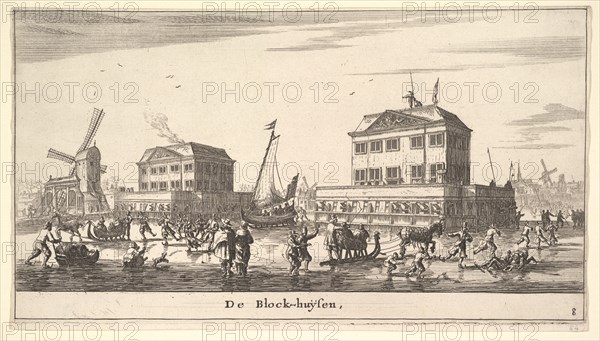 Winter Scene at the Blockhouse in Amsterdam, 17th century. Creator: Reinier Zeeman.