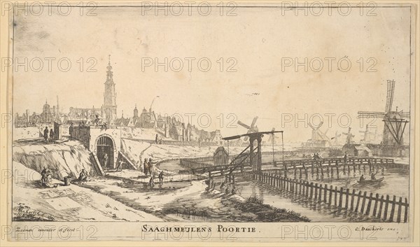 The Zaagmolen Gate, 17th century. Creator: Reinier Zeeman.